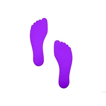 Image of Foot Floor Marker (Pack of 6) Purple