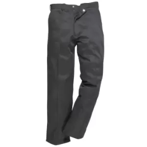 Image of Portwest Mens Preston Workwear Trousers (2885) / Pants (44 x Long) (Black)