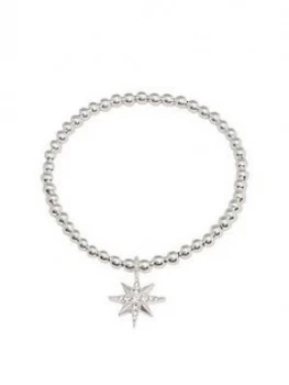 Image of Simply Silver Sterling Silver North Star Stretch Bracelet