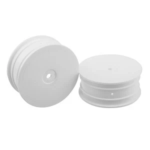 Image of Corally "Flextec" Rim 4Wd Front Hex 12Mm White Wheel Pr