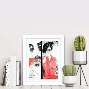 Image of BCT-049 Multicolor Decorative Framed MDF Painting