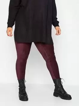 Image of Yours Cord Legging -Burgundy, Red, Size 16, Women