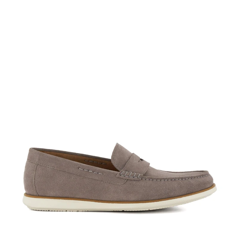 Image of Dune London 'Berkly' Suede Loafers Grey