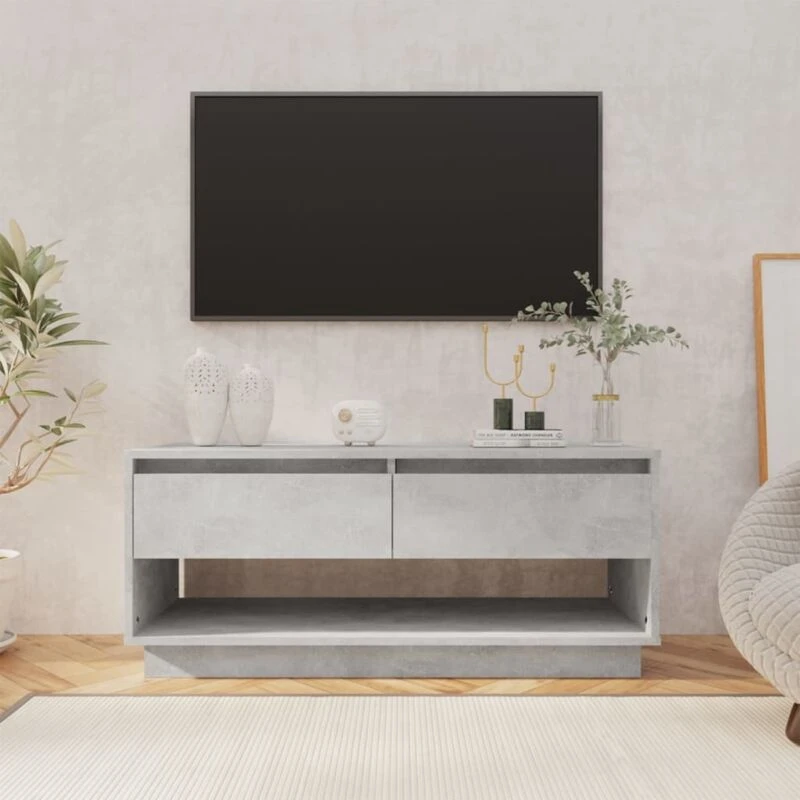Image of VIDAXL TV Cabinet Concrete Grey 102x41x44cm Engineered Wood Vidaxl 8720286834374