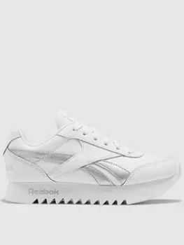 Image of Reebok Girls Royal Classic Jogger 2 Platform - White, Size 4