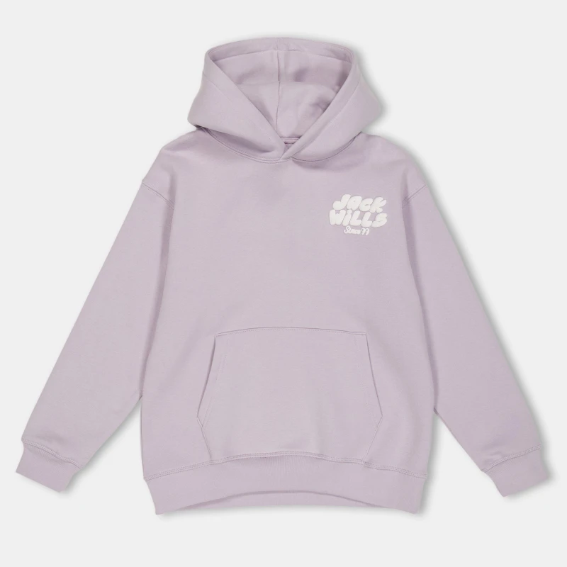 Image of Jack Wills Kids JW Loose Fit Hoodie Lilac female 7-8 (S)