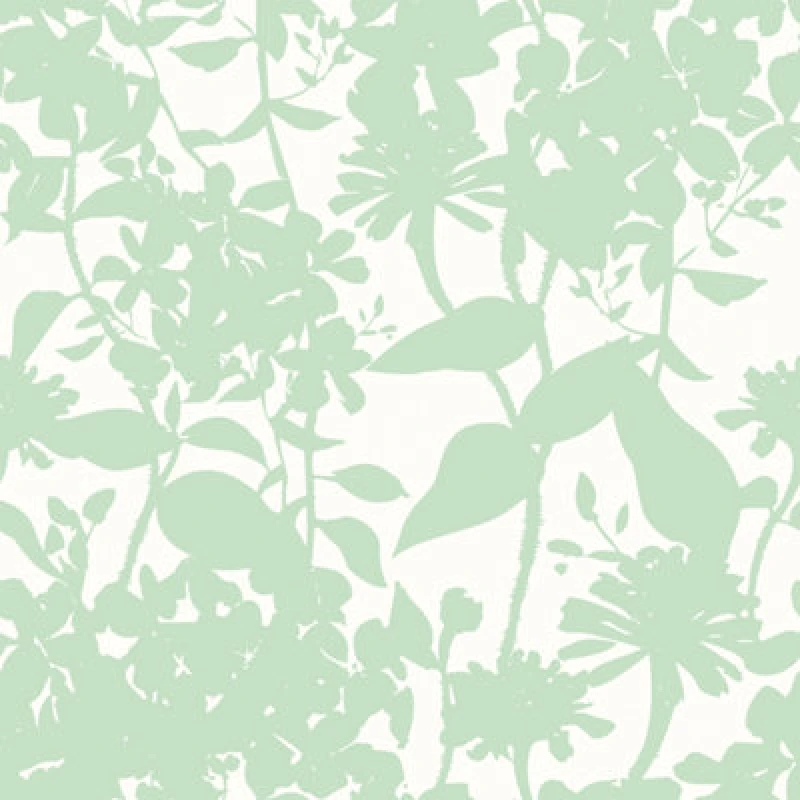 Image of Hoopla Walls Summer Silhouette Mint Smooth Matt Wallpaper
