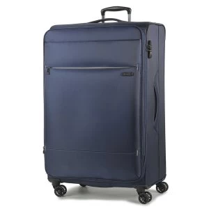Image of Rock Deluxe-Lite Medium 8-Wheel Spinner Suitcase - Navy