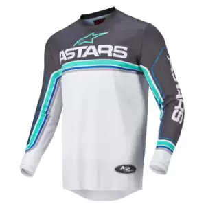 Image of Alpinestars Fluid Speed Jersey Anthracite Light Gray Blue M