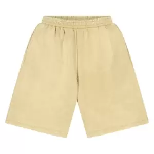 Image of urban classics Stone Washed Sweat Shorts, unionbeige