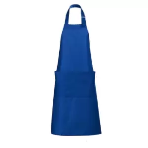 Image of SOLS Unisex Gala Long Bib Apron / Barwear (ONE) (Royal Blue)