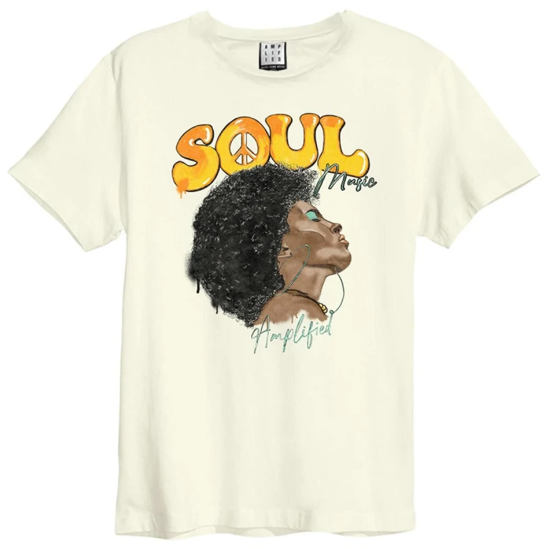 Image of Amplified Amplified Men Soul Music T-Shirt in White Size: X-Small White XS Male 5063527531605