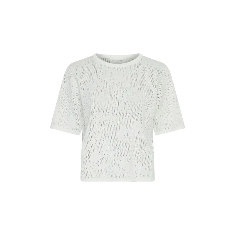 Image of moss copenhagen Womens 2/4 sweater Moss Copenhagen Luri Blanc Female M/L