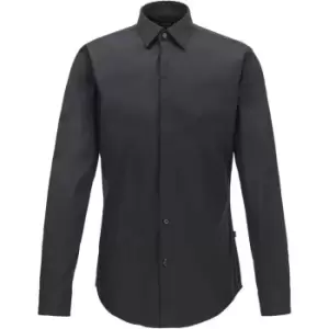 Image of Boss Ryan Long Sleeve Shirt Mens - Black