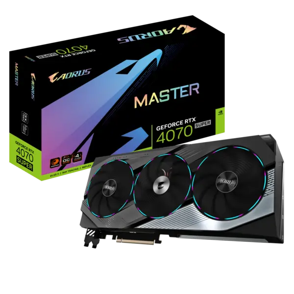 Image of Gigabyte AORUS GeForce RTX 4070 SUPER MASTER 12GB Graphics Card