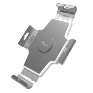 Image of Dataflex UNIVERSEL tablet bracket, silver/white, for virtually all tablets