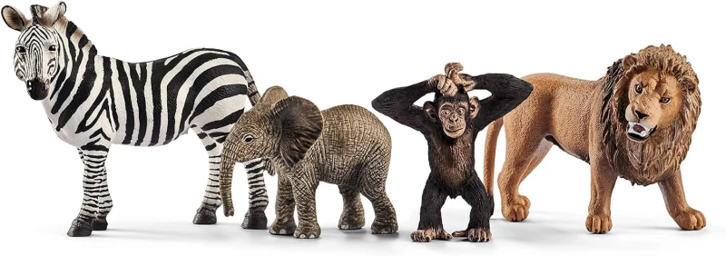 Image of Figurine: Schleich Wild Life Safari Starter Toy Figures Set, 3 to 8 Years, Multi-colour (42387) Multi