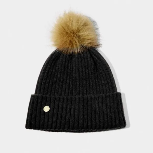Image of Black Faux Fur Hat KLS536