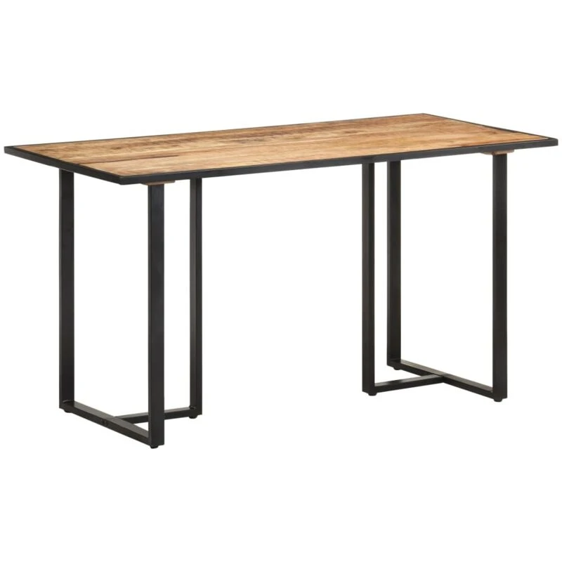 Image of VIDAXL Dining Table 140cm Rough Mango Wood Vidaxl 8720286069912