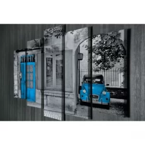 Image of BC032 Multicolor Decorative Canvas Painting (5 Pieces)