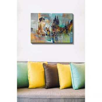 Image of Kanvas Tablo (50 x 70) - 59 Multicolor Decorative Canvas Painting
