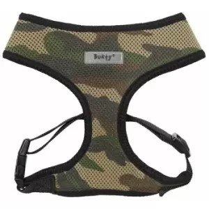 Image of Soft Comfortable Mesh Breathable Fabric Dog Puppy Pet Adjustable Harness - Camo - Small - Bunty