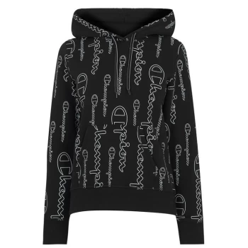 Image of Champion Hooded Sweatshirt Womens - Black