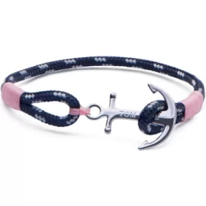 Image of Tom Hope Sterling Silver Coral Pink Bracelet Size XS