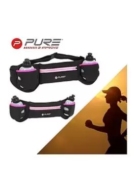 Image of Pure2Improve Running Belt With Bottles - Pink