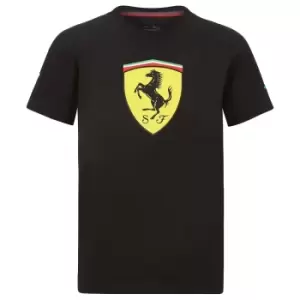 Image of 2022 Ferrari Fanwear Large Shield Tee (Black)