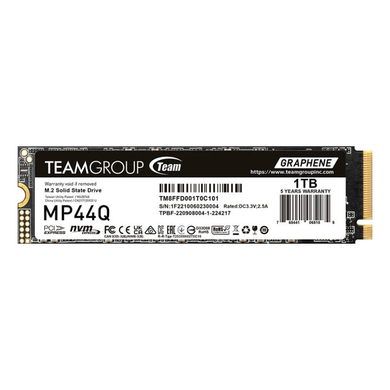Image of Team Group Team Group MP44Q 4TB M.2 PCI Express 4.0 NVMe QLC 3D NAND TM8FFD004T0C101