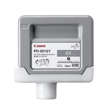 Image of Canon PFI302GY Grey Ink Cartridge