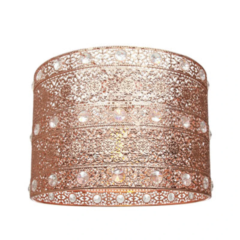 Image of Happy Homewares Polished Copper Acrylic Gem Moroccan Style Chandelier Pendant Light Shade