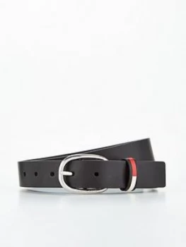 Image of Tommy Hilfiger Th Round Buckle Belt - Black