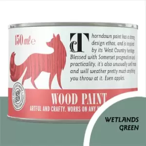 Image of Thorndown Wetlands Green Satin Interior and Exterior Wood Paint 150ml