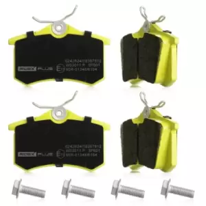 Image of RIDEX PLUS Brake pad set VW,AUDI,RENAULT 402B0024P 1H0698451F,8E0698451B,8E0698451D 8E0698451E,8E0698451F,8E0698451L,1623063180,10087961,1623063180