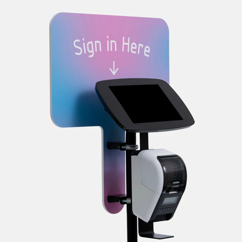 Image of Bouncepad Floorstanding with Brother Printer Mount and Branding Board