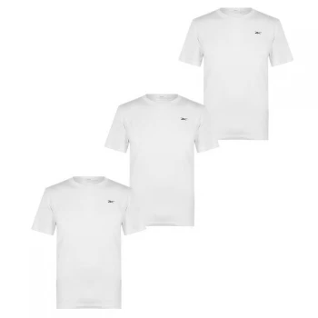 Image of Reebok 3 Pack T Shirt Mens - White
