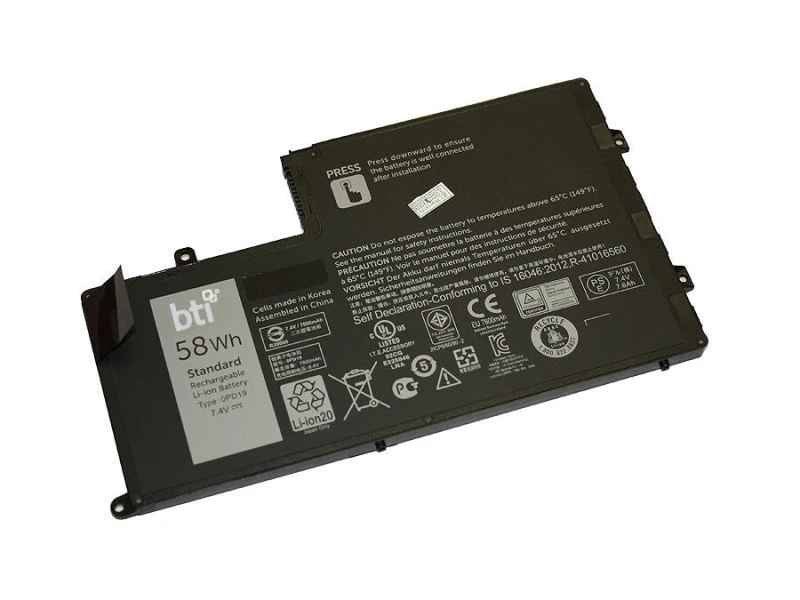Image of BTI BTI 2GXTM compatible 58Wh 4-cell battery for DELL Inspiron 15 (5547) 15 (5548) 14 (5447) 14 (5448) 2GXTM-BTI