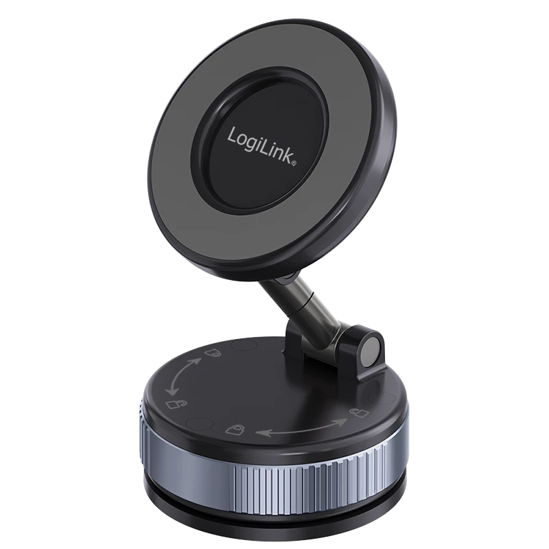 Image of LogiLink Smartphone car holder. vacuum magnetic. foldable. 360