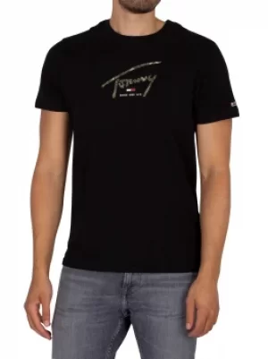 Image of Hand Written Linear Logo T-Shirt