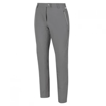 Image of Regatta Womens Highton Stretch Walking Trousers(Short Leg - Seal Grey