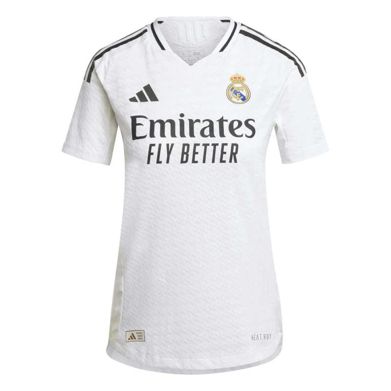 Image of adidas Real Madrid Authentic Home Shirt 24/25 Womens White female 8 (XS)