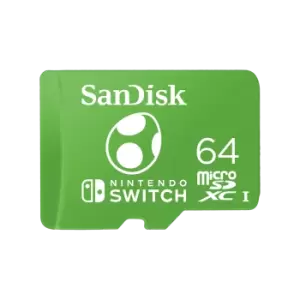 Image of SanDisk Nintendo -Licensed Memory Cards For Nintendo Switch 64GB - SDSQXAO-064G-GN6ZN