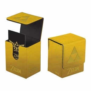 Image of Ultra Pro The Legend of Zelda Gold Tri Force Flip Deck Box