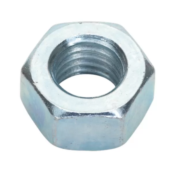 Image of Genuine SEALEY SN12 Steel Nut M12 Zinc DIN 934 Pack of 25