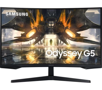 Image of Samsung Odyssey G5 27" G55A S27AG550 Quad HD Curved LED Gaming Monitor