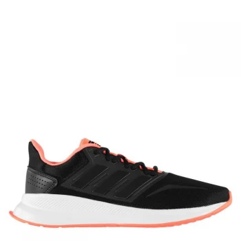 Image of adidas Runfalcon Mens Running Shoes - Blk/Blk/Orange