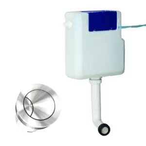 Image of Arissa Chrome Pneumatic Push Button and Cistern