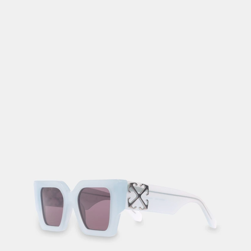 Image of Off White Catalina Sun Square Sunglasses Light Blue unisex One Size